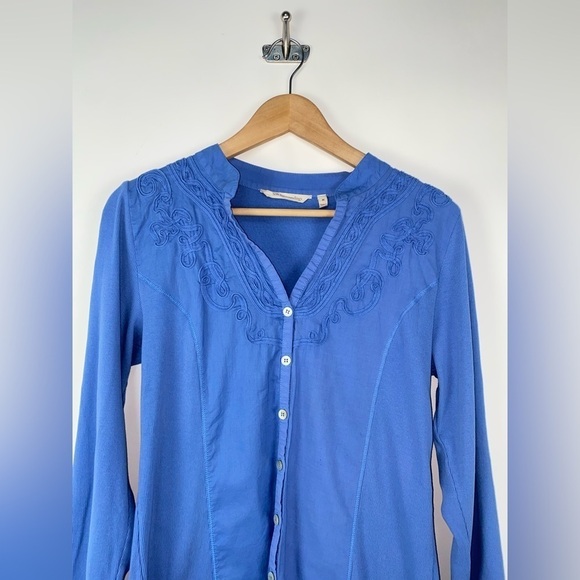 Soft Surroundings Henley Rissani Button Down Shirt - Picture 6 of 10
